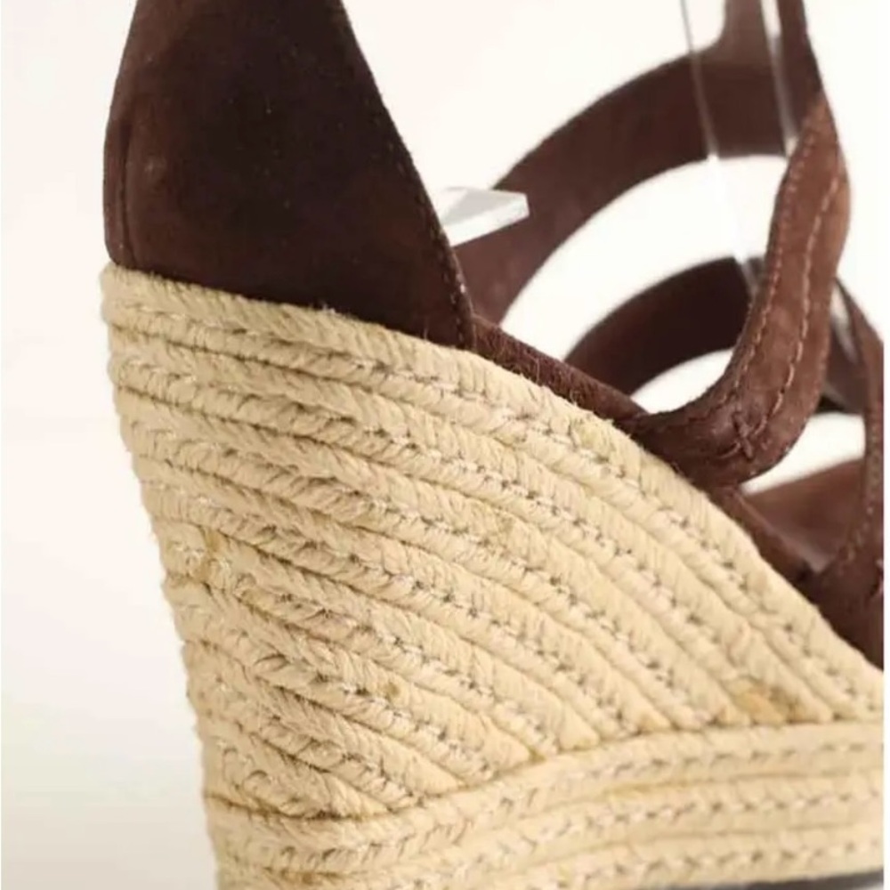 UGG Dark Brown Wedge Sandals - Picture 6 of 7